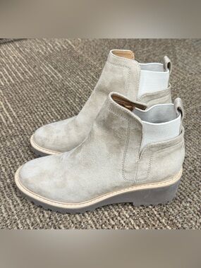 DV Dolce Vita Wedge Lug Chelsea Booties